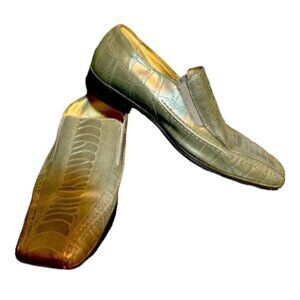 Stacy Adams Green Men’s Leather Loafers Size 10.5